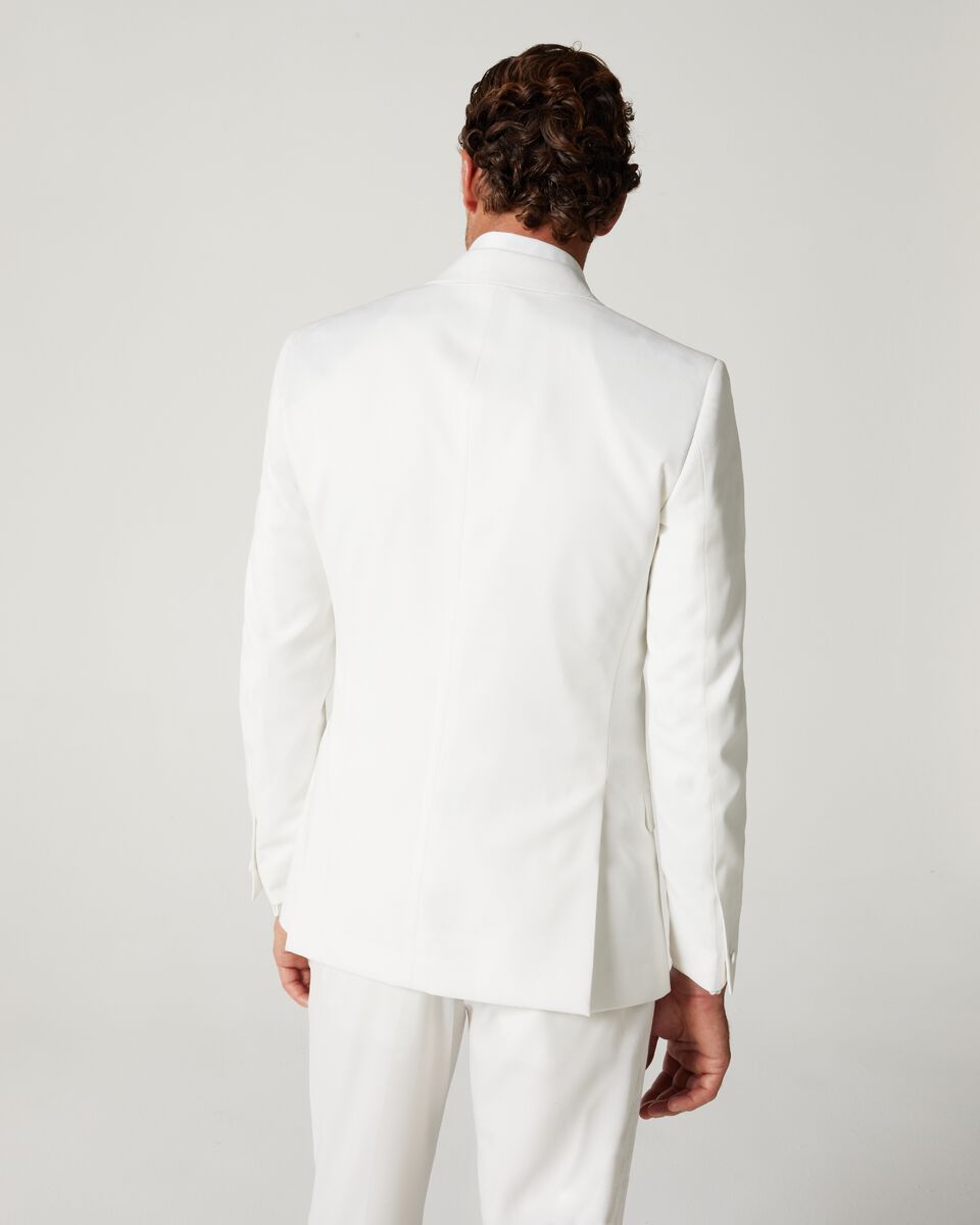 Ivory Slim Fit Double Breasted Tuxedo